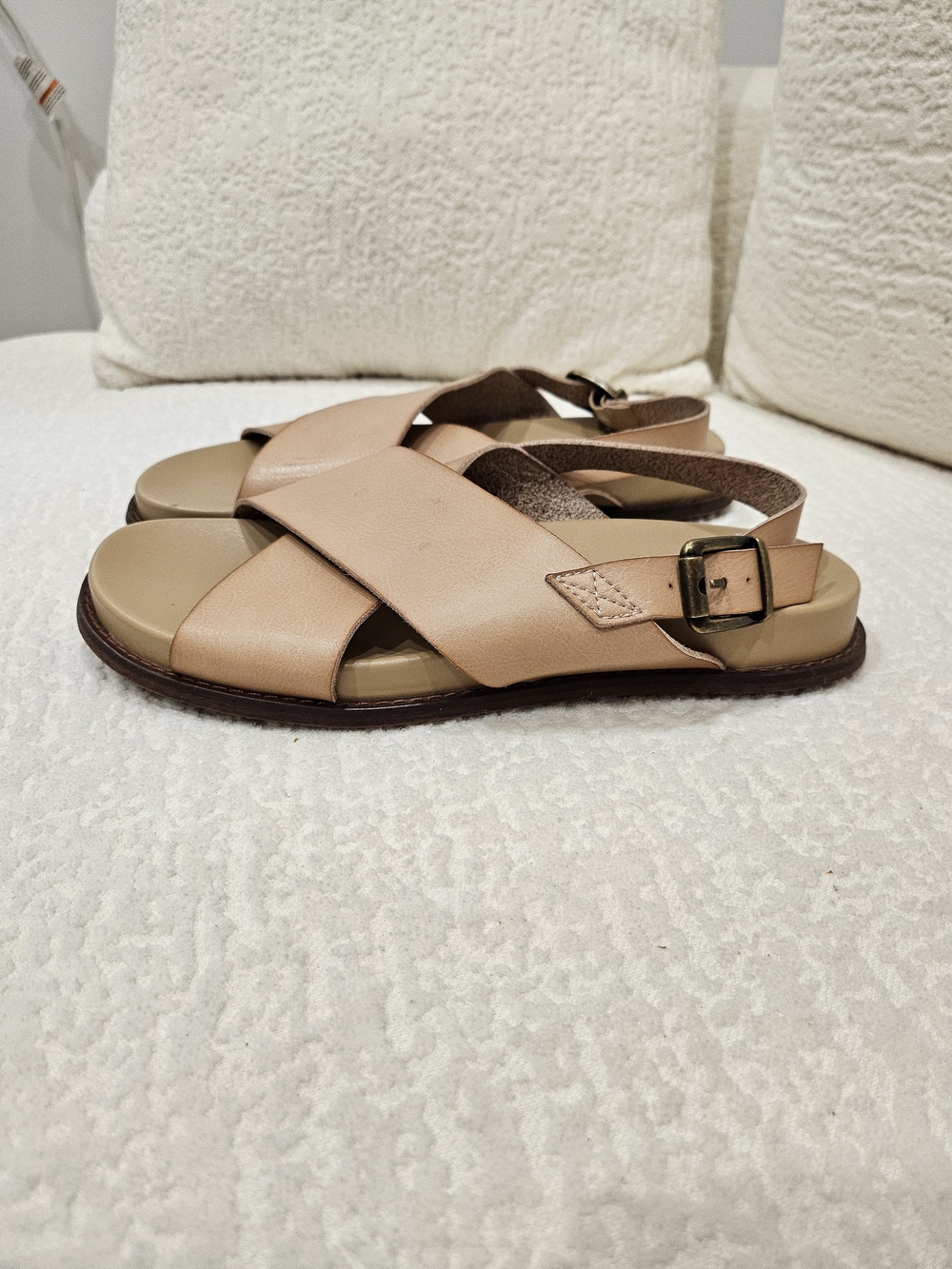 Sonoma Nude Crisscross Slingback Sandals